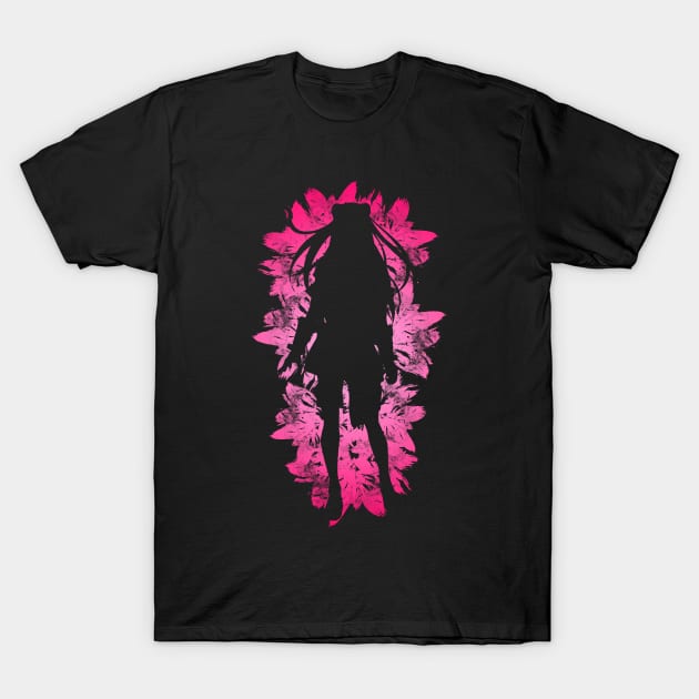 Shield - Pink Flowers style T-Shirt by Scailaret